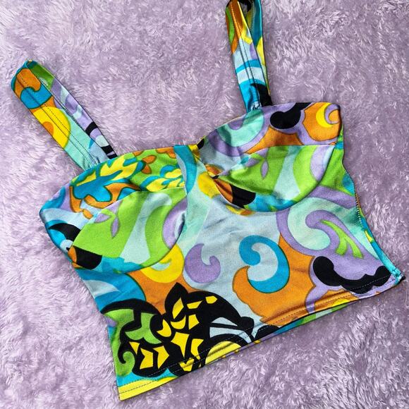 🤍HP👽 Psychedelic Crop Top - Picture 2 of 11